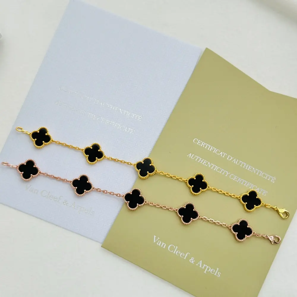 Van Cleef & Arpels black onyx bracelet