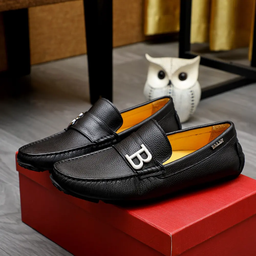 Bally men’s loafers are on sale at the counter
