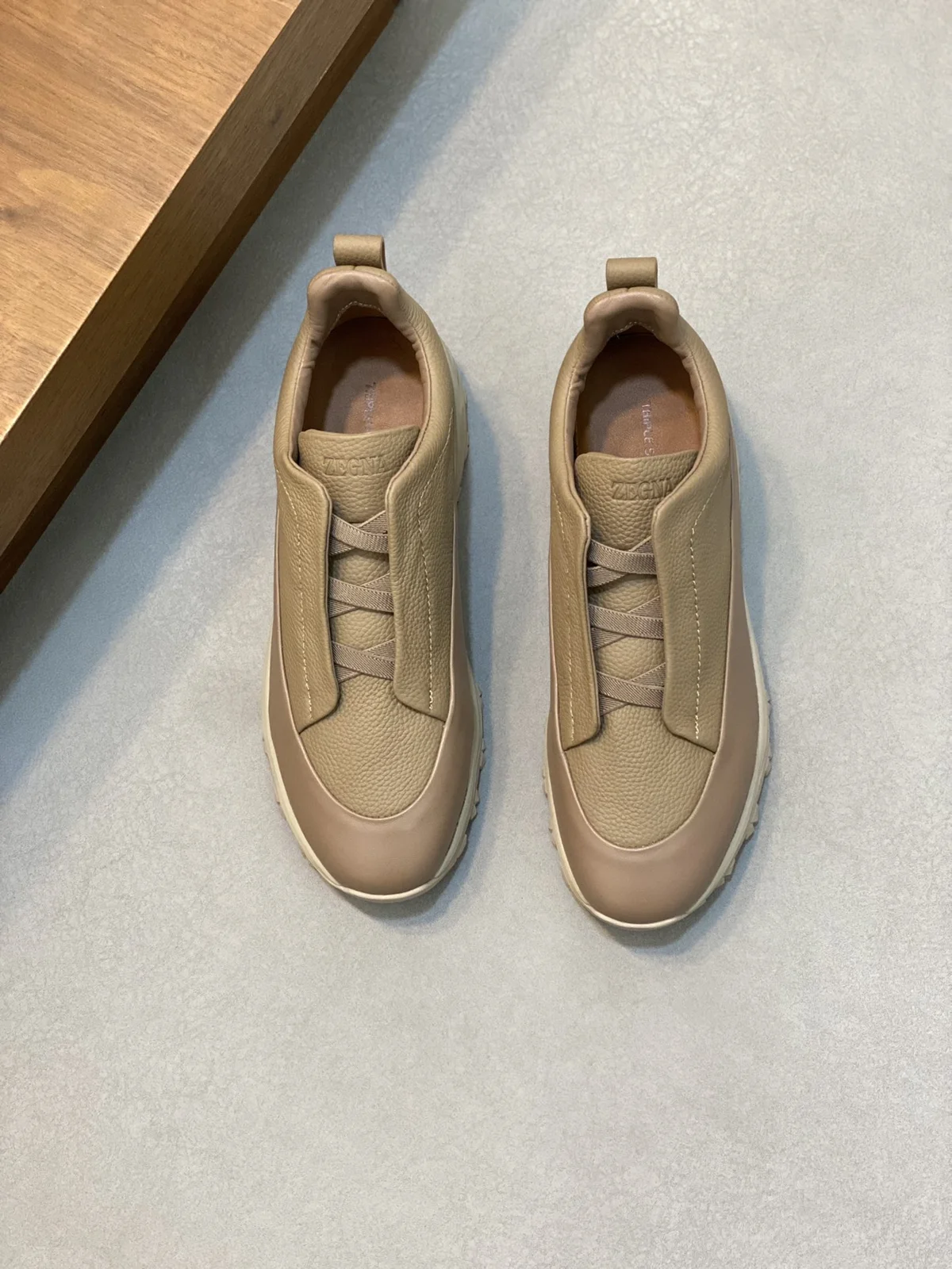 zegna men’s suede Triple StitchTM Monte luxury casual shoes