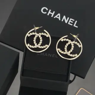 Chanel Hoop Earrings