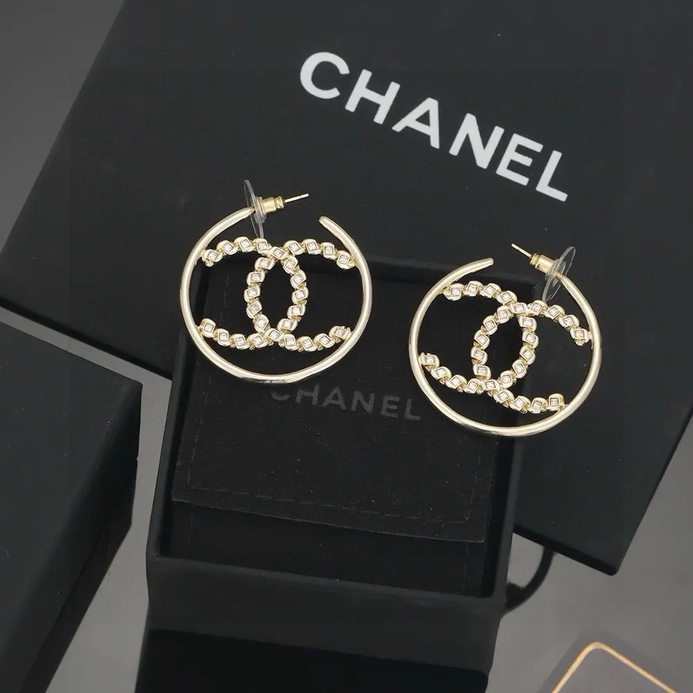 Chanel Hoop Earrings
