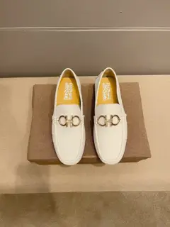 Salvatore Ferragamo formal leather shoes. The upper