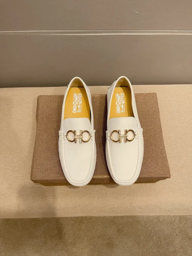 Salvatore Ferragamo formal leather shoes. The upper