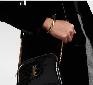 Yves Saint Laurent bronze gold bracelet