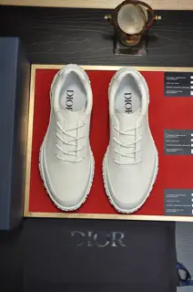 Dior casual shoes Original Italian imported special cloth fabric + cowhide + imported