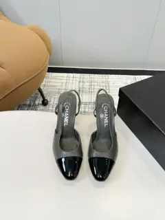Chanel classic slingback high-heeled sandals