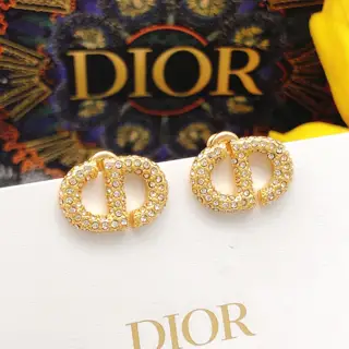 DIOR original new product pig nose CD pearl earrings high-end quality