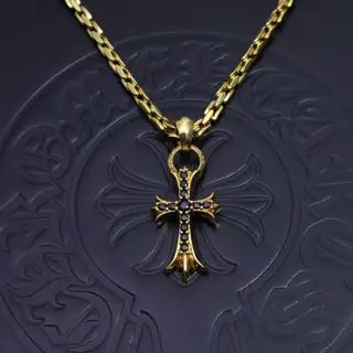Chrome Hearts Golden cross necklace