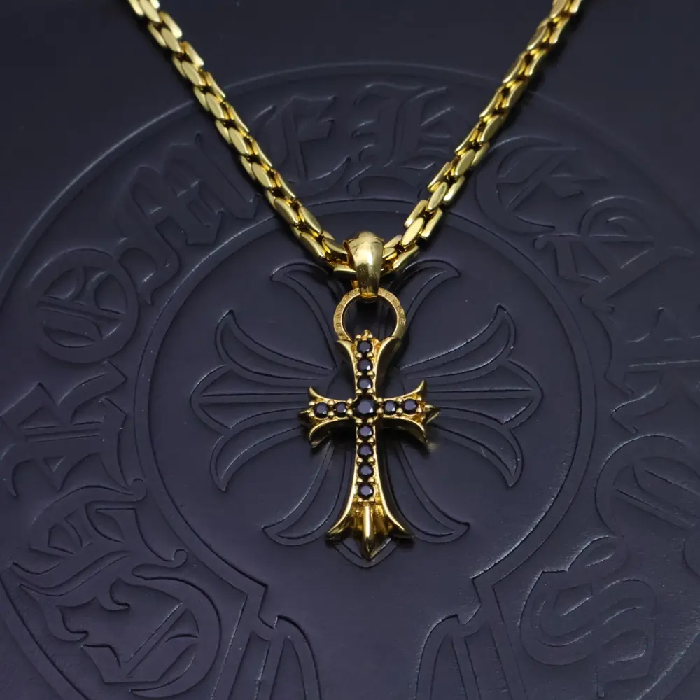 Chrome Hearts Golden cross necklace