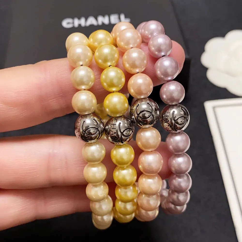 Chanel Double C imported pearl bracelet