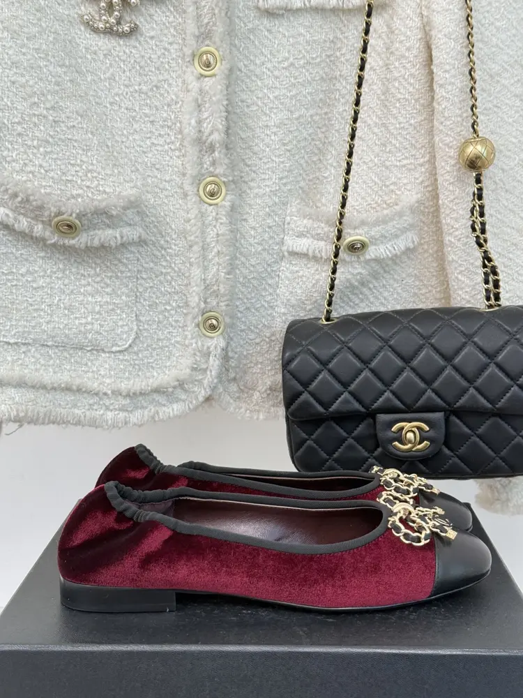 Chanel Classic Chain Butterfly Ballet Shoes Series