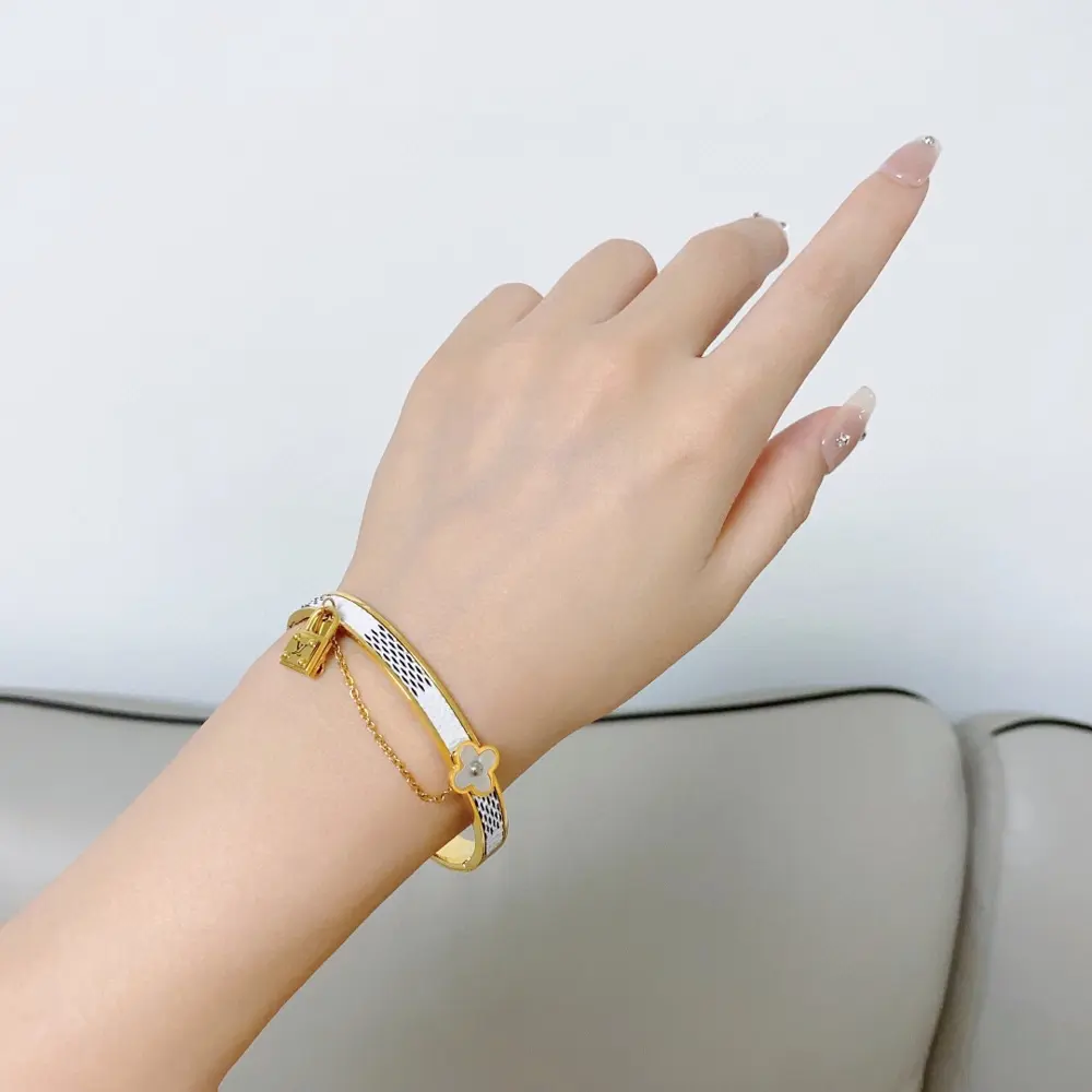 Louis Vuitton letter padlock key bracelet
