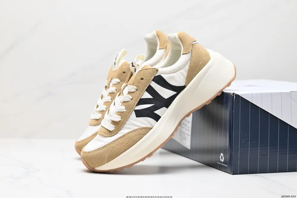 MLB height-enhancing retro NY big logo suede thick sole men’s and women’s dad shoes couple 32SHX1111