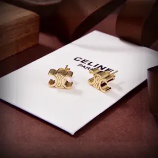 Celine gold Arc de Triomphe earrings