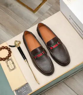 Gucci formal leather shoes Italy imported cowhide + top imported water-dyed cowhide lining