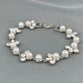 Givenchy crystal pearl bracelet
