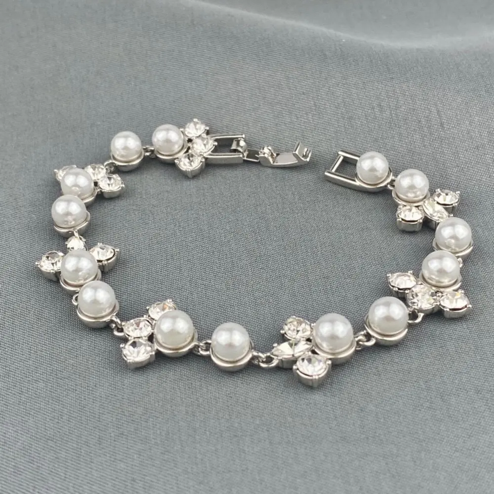 Givenchy crystal pearl bracelet