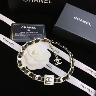 Chanel vintage double C necklace