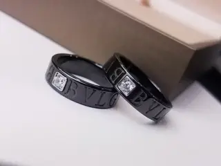 Bvlgari black ceramic ring