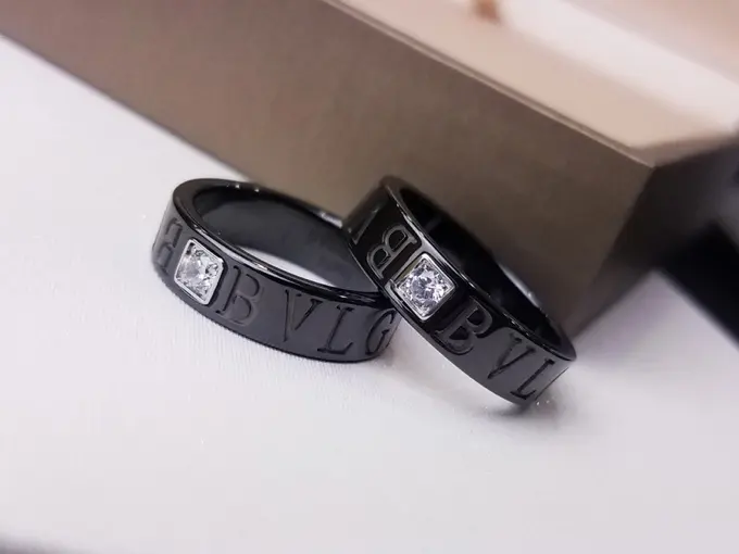 Bvlgari black ceramic ring