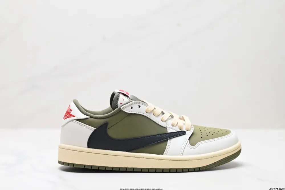 Nike AJ1 reverse hook Travis Scott x Air Jordan 1 ” Reverse Mocha “AJ1 Joe 1 TS Lightning LX1988-900