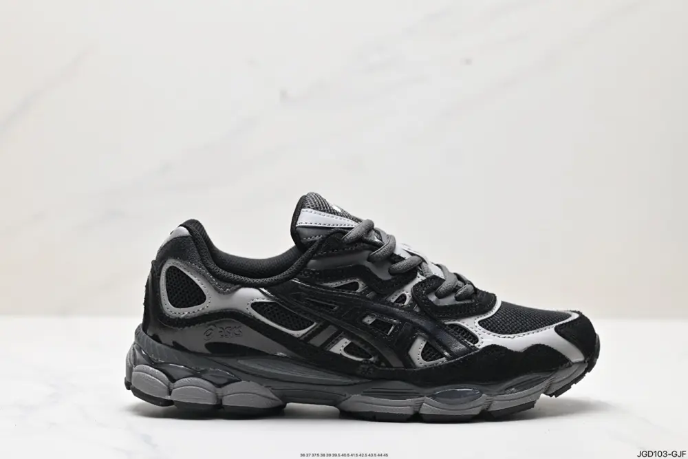 ASICS breathable mesh upper with some synthetic leather material uses the new AHAR+ rubber 1202A429-104
