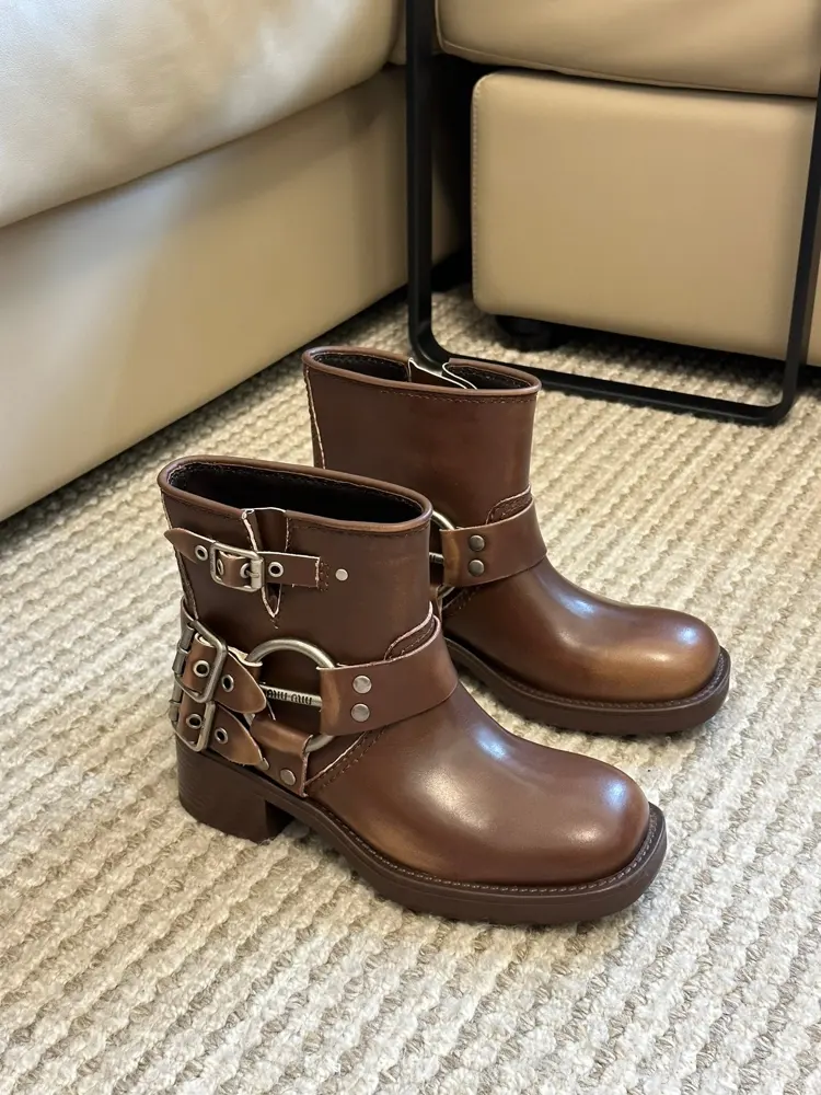 Miumiu popular knight boots classic color + 23 new color matching