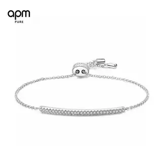 Apm monaco silver inlaid crystal diamond bracelet APM smiley face bracelet Minimalism Super