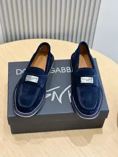 Dolce & Gabbana New Florio series soft suede moccasins
