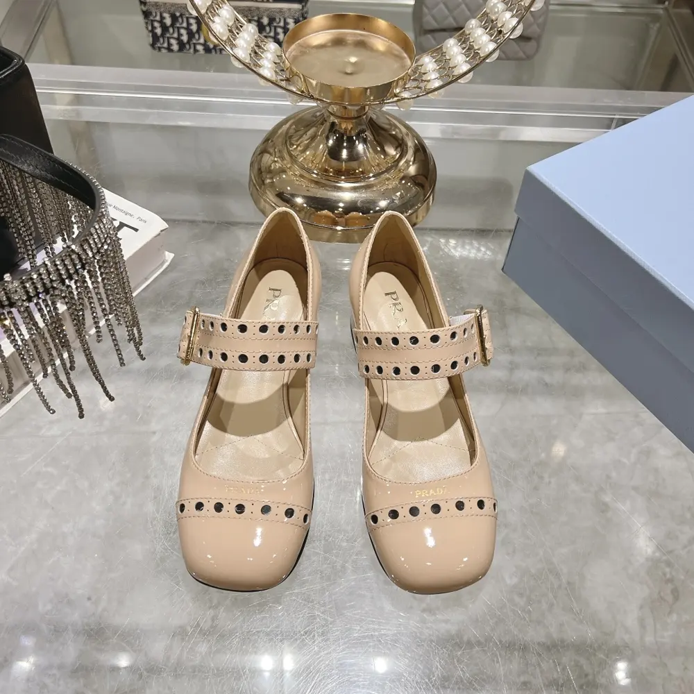 Prada 25ss early spring new classic round-toed Mary Jane shoes