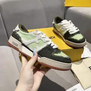 Fendi Match series thick-soled retro sports skateboard shoes 1:1 top quality