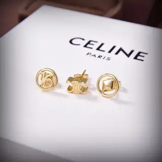 Celine gold 3-in-1 earrings