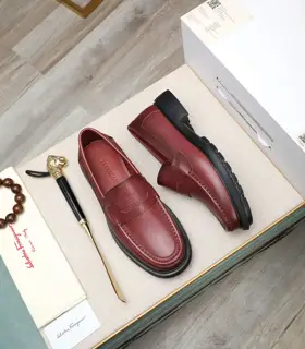 Salvatore Ferragamo men’s business casual leather shoes