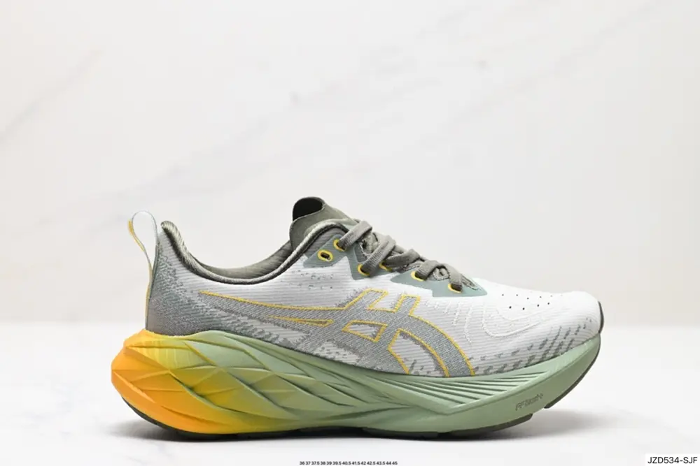 ASICS/Asics breathable mesh upper with some synthetic leather material. Adopts new AHAR+ 1011B693-033