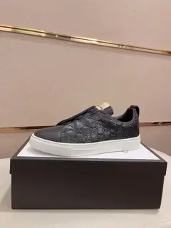 Gucci casual shoes upper Imported cowhide official website 1:1 fabric