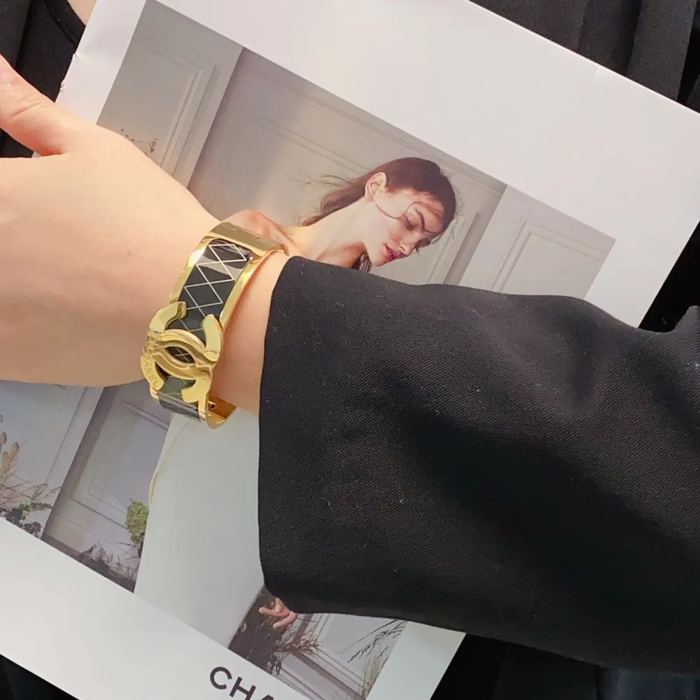Chanel wide diamond bracelet