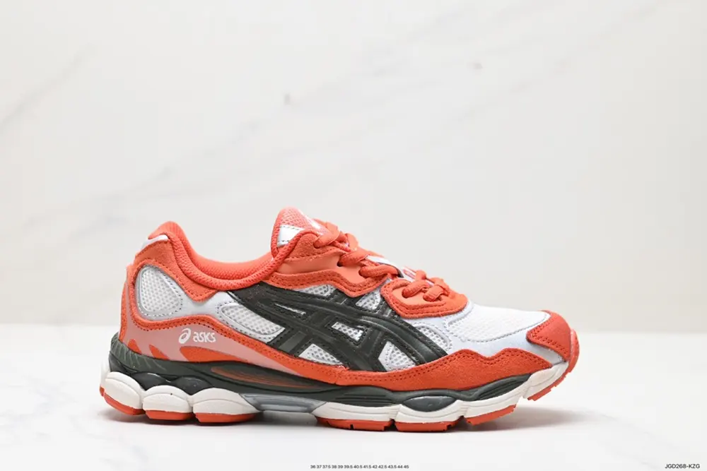 ASICS breathable mesh upper with some synthetic leather material uses the new AHAR+ rubber 1203A280-002