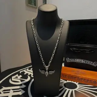 Chrome Hearts Classic retro multi-element necklace Personalized skull pendant Concave and