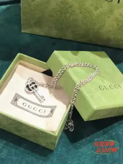 Gucci necklace classic double G pendant key unisex couple style