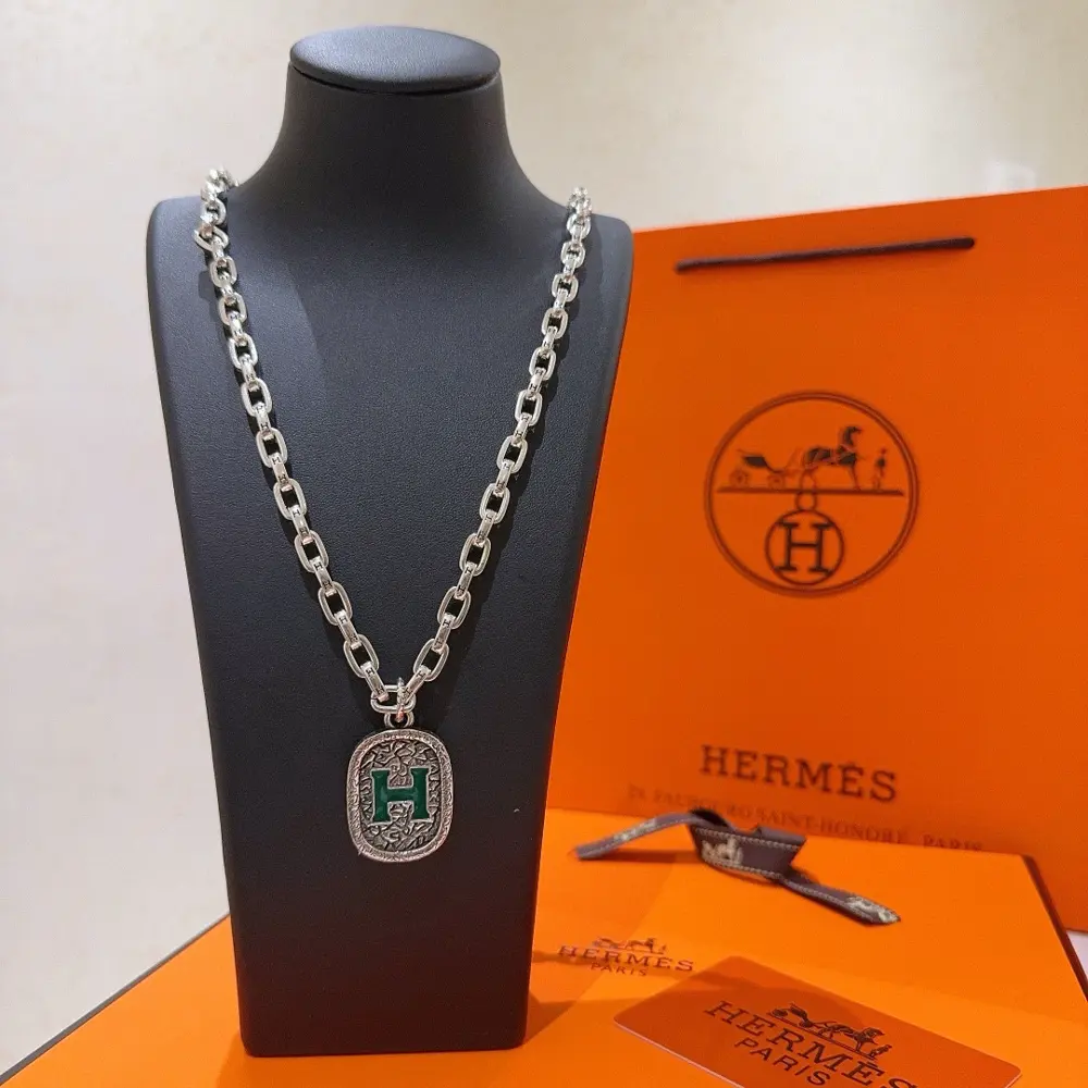 HERMES Necklace Pig Nose Necklace Series Jewelry Imported Customization. High-end Chain