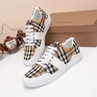 BURBERRY Original cowhide imported from Italy with original mesh fabric splicing design