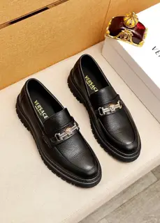 Versace casual leather shoes