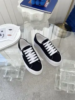 Celine new thick-soled canvas shoes