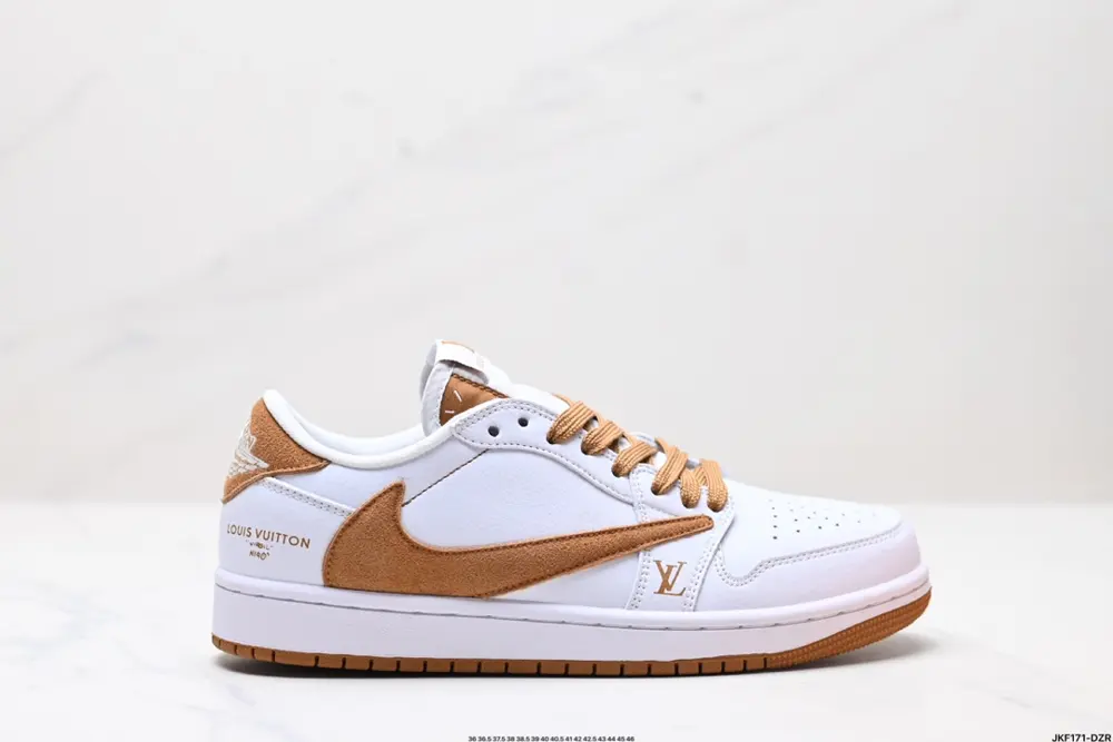 Nike AJ1 reverse hook Travis Scott x Air Jordan 1 ” Reverse Mocha “AJ1 Joe 1 TS Lightning LX1988-900