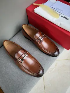 Salvatore Ferragamo casual leather shoes slip-on shoes