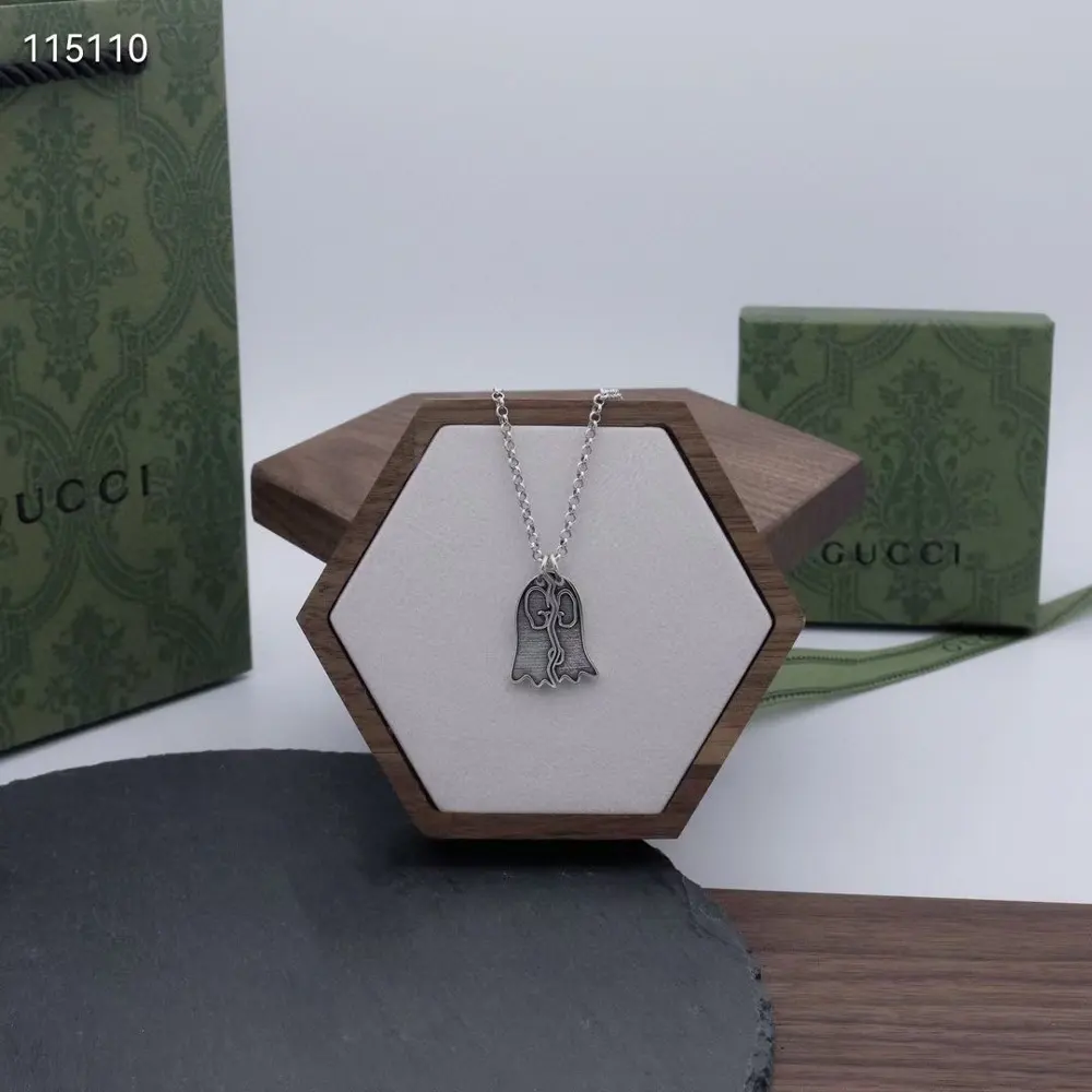Gucci Ghost Split Elf Tag Necklace