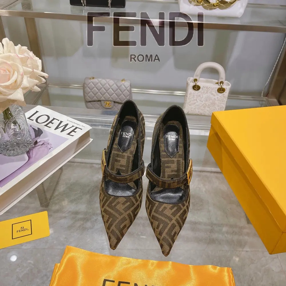 Women’s shoes Sports original FENDI | Fendi 2024 new models from the show counter single