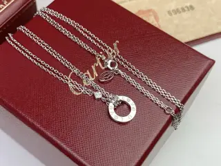 Cartier classic LOVE small hoop double-layer necklace