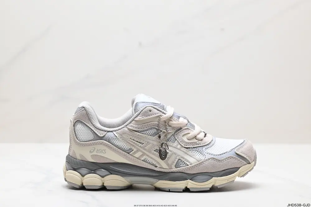 ASICS breathable mesh upper with some synthetic leather material uses the new AHAR+ rubber 1203A383-020