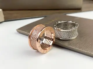 Bvlgari Slender Waist Full Diamond Ring Meet all the beauty starting from the day I met you